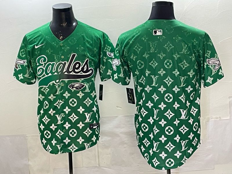 Men 2026 Philadelphia Eagles Blank Green Nike Limited NFL Jersey style 0002
